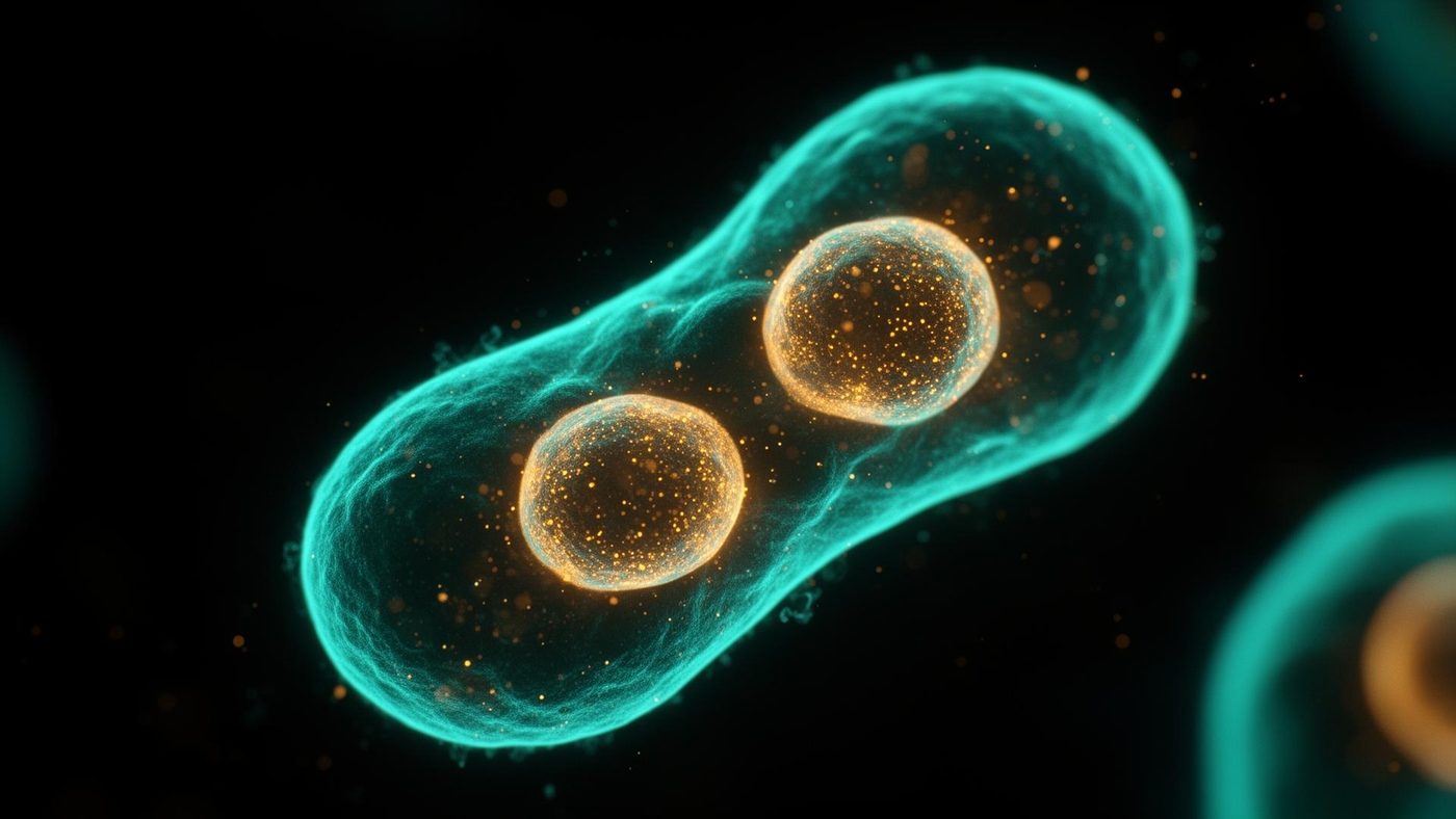 Glowing cellular rhythm — the foundation we restore